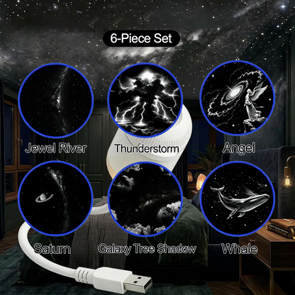 🌟2-in-1 Galaxy Projector Night Light-Adjustable Brightness 360° Rotating Design✨ ✨