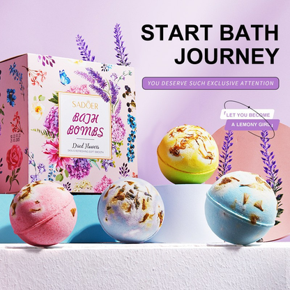 𝐑𝐄𝐁𝐘𝐈𝐏𝐎® Educational Bath Bomb Set - 🛁🧽7 Themed Designs to Boost Kids'Curiosity & Imagination