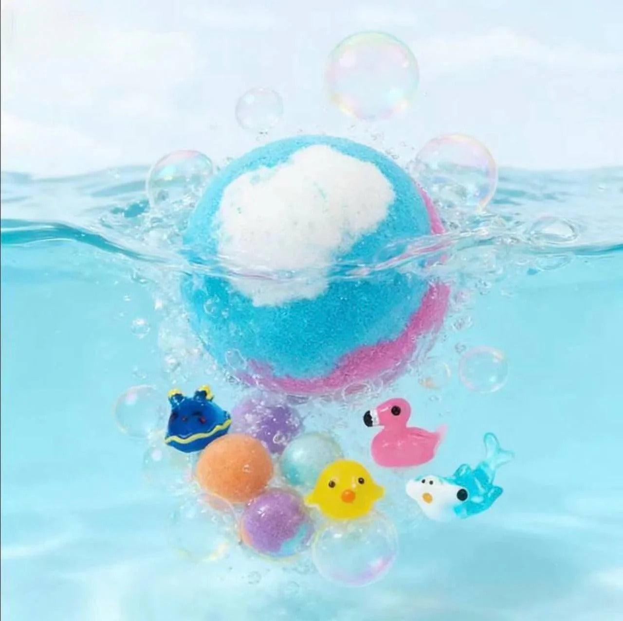 𝐑𝐄𝐁𝐘𝐈𝐏𝐎® Educational Bath Bomb Set - 🛁🧽7 Themed Designs to Boost Kids'Curiosity & Imagination