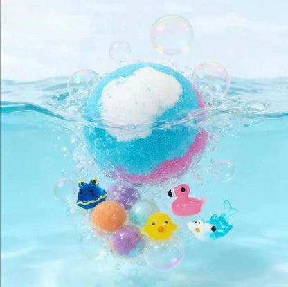 𝐑𝐄𝐁𝐘𝐈𝐏𝐎® Educational Bath Bomb Set - 🛁🧽7 Themed Designs to Boost Kids'Curiosity & Imagination